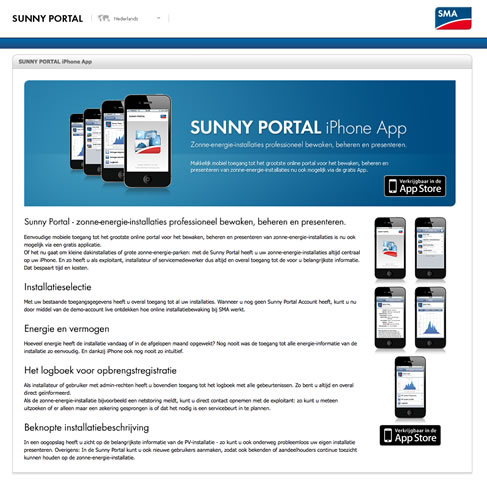 SMA Sunny Portal iPhone App